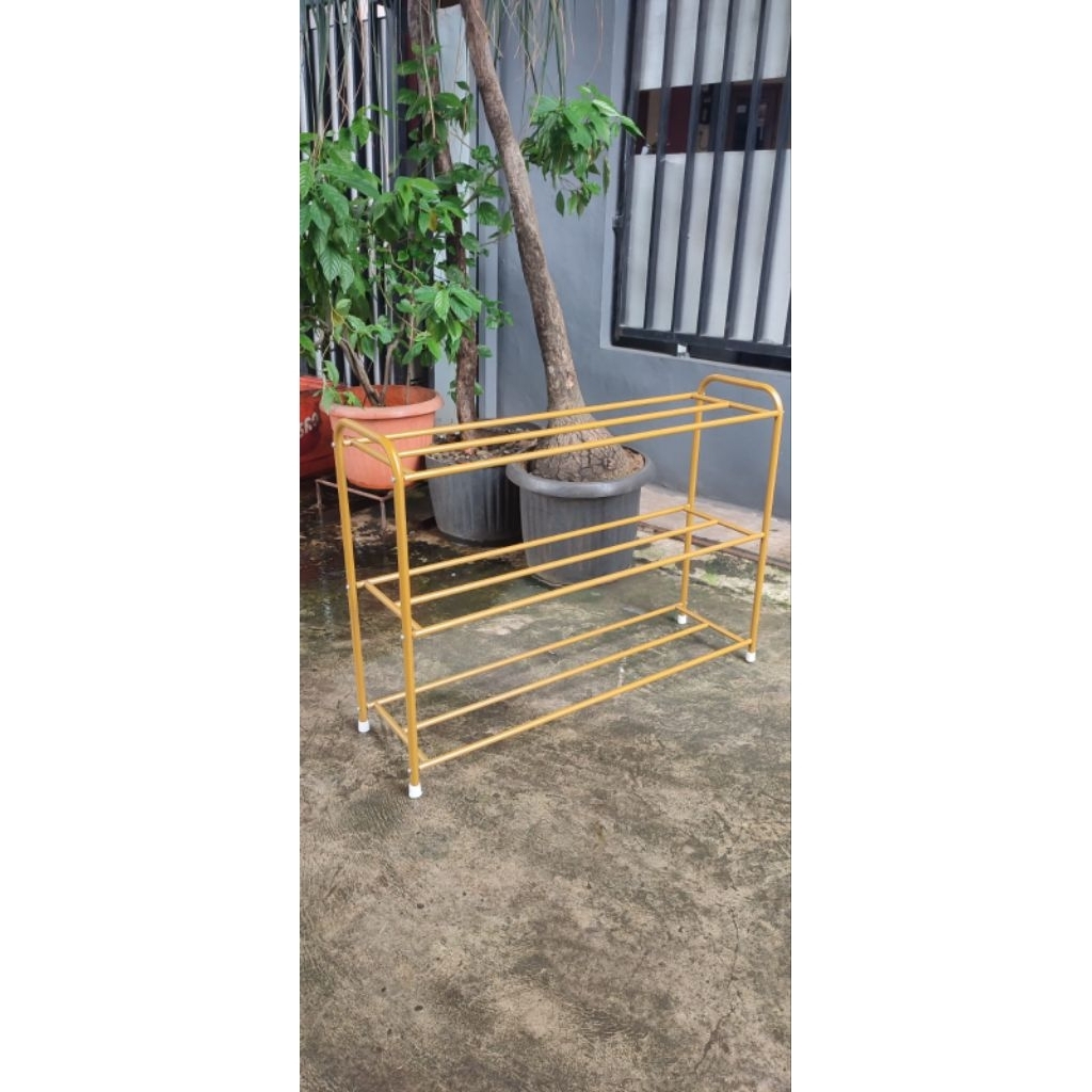 Rak sepatu susun 3jumbo/Rak sepatu stenlis