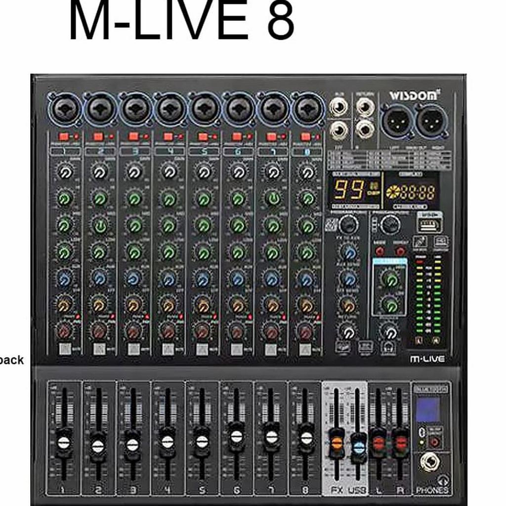 Mixer Audio Wisdom M LIVE 8 / M LIVE8 8 Channel usb soundcard Original