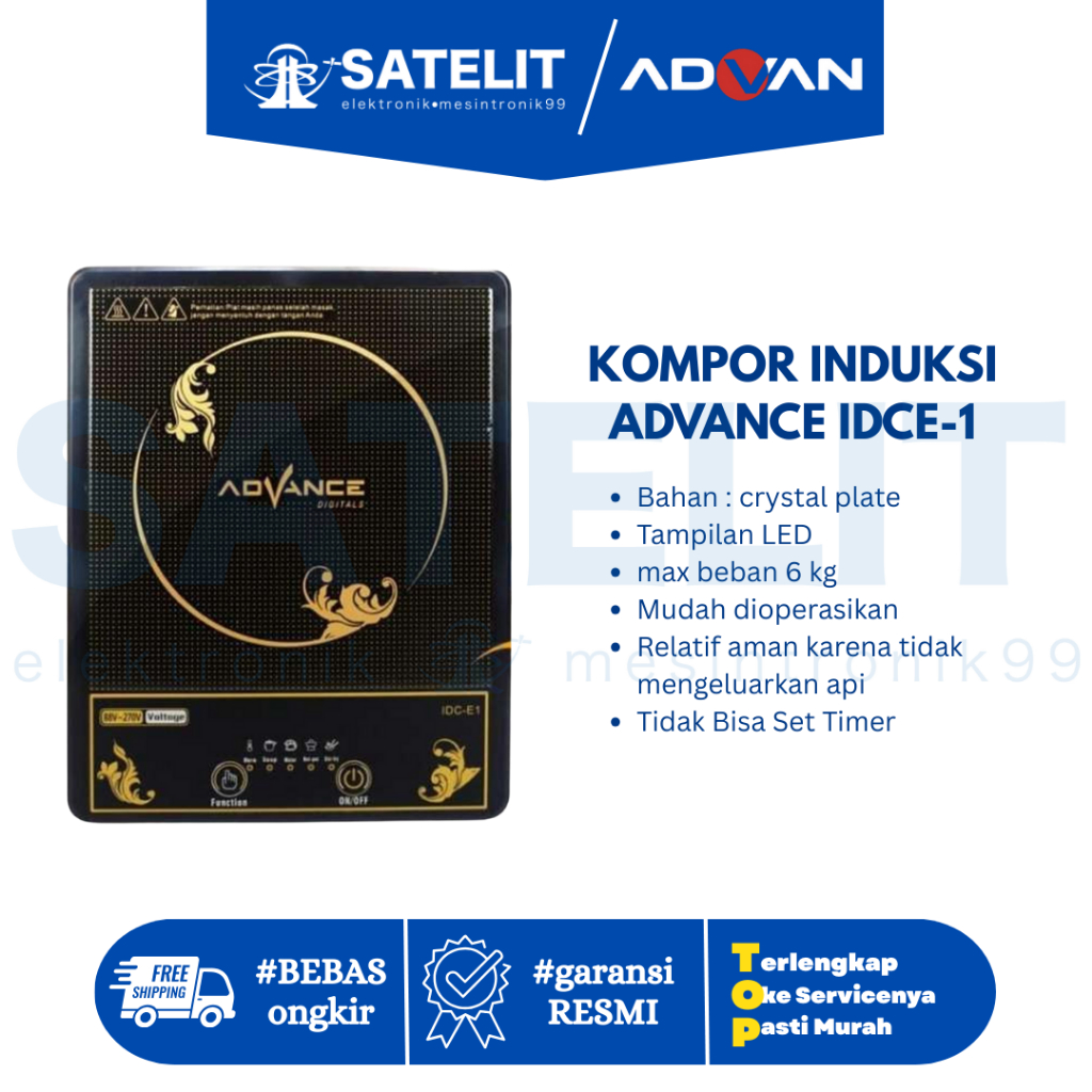 Advance IDCE-1 Kompor Induksi 800W Touch Screen