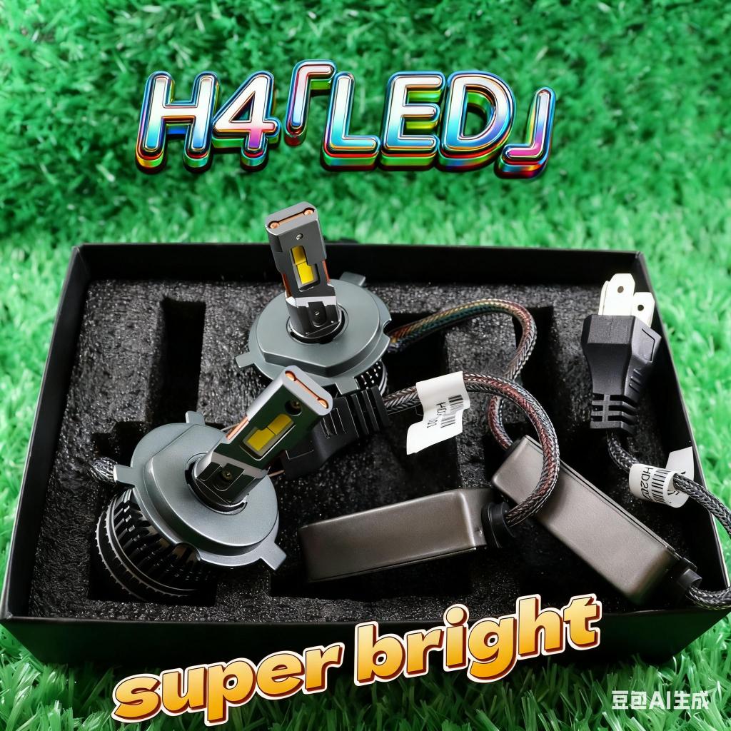 2Pcs H4 Lampu kuning Fog Lamp Super Terang Lampu LED Mobil Dua Warna Untuk Headlight Anti