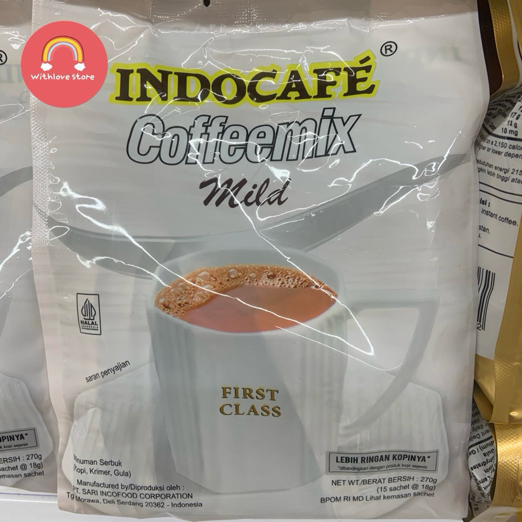 INDOCAFE COFFEEMIX MILD ISI 15 270gr KOPI INSTANT First Class Lebih Rindan Kopinya