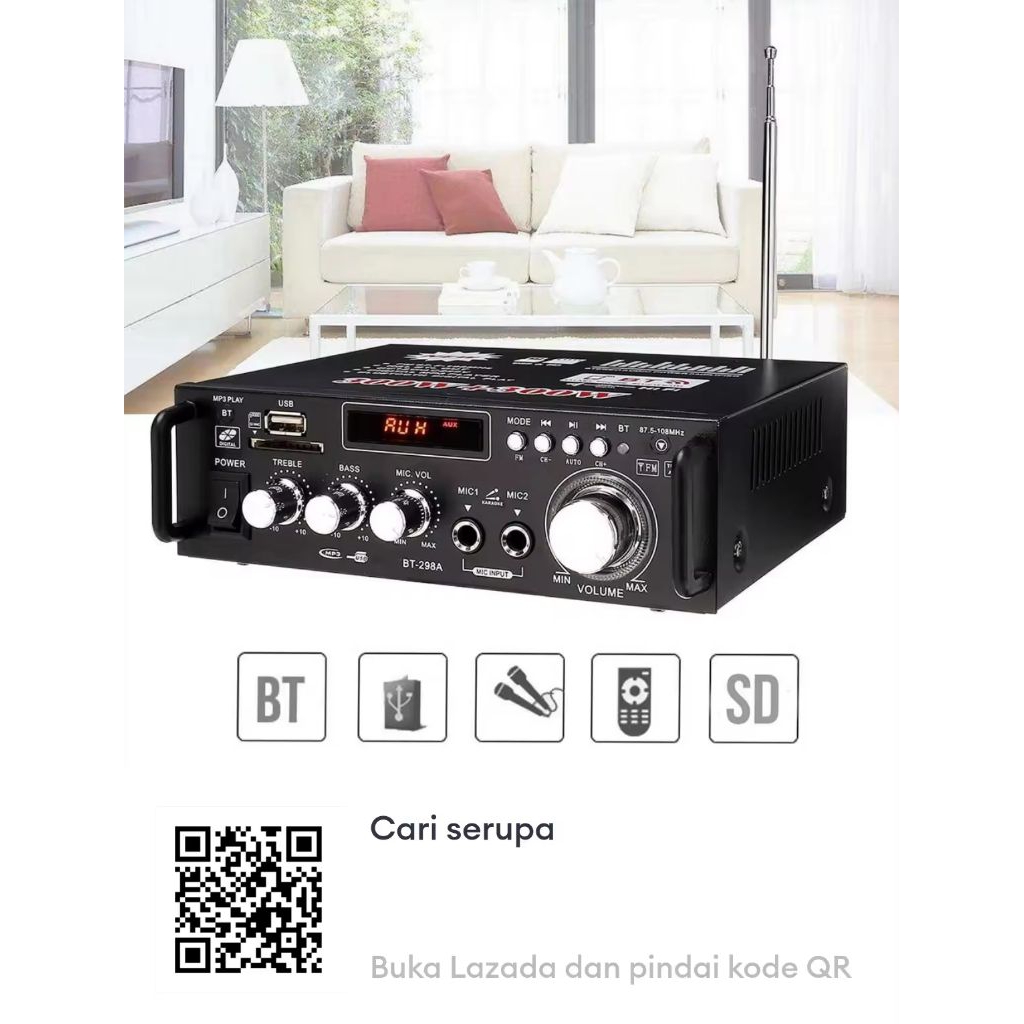 Amplifier Mini Super Bass Bluetooth