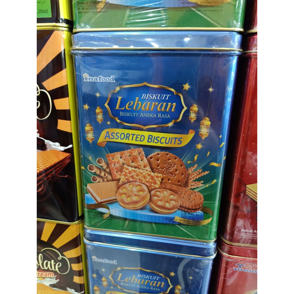inafood biscuit lebaran aneka rasa kaleng 500g