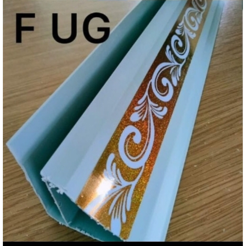 Lis Dinding 4 CM Siku Tutup Sambung glosy / Lis Plafon PVC (Harga Perbatang)