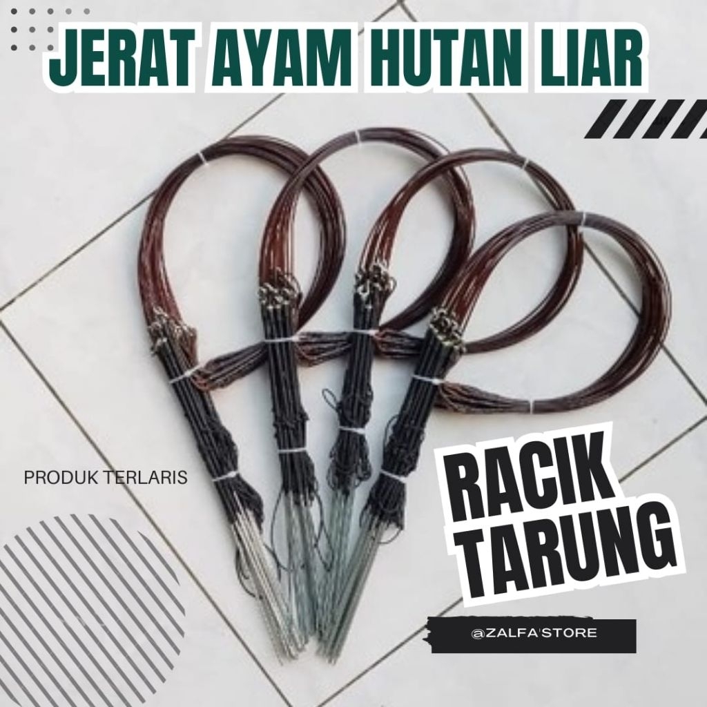Jerat ayam hutan Racik tarung 1 ikat isi 25 tiang model tancap