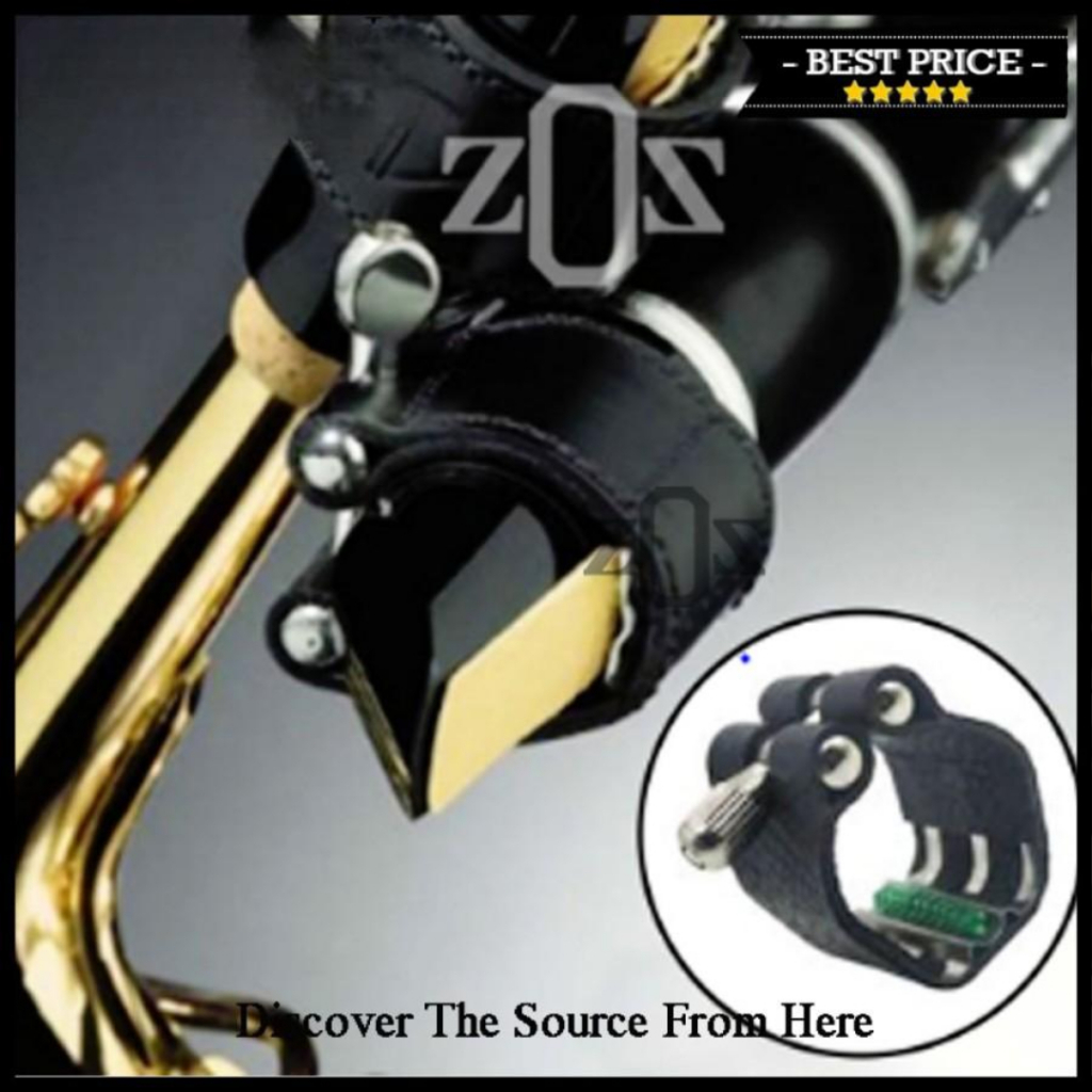 Ligature Mouthpiece Saxophone Alto Soprano Tenor Leather