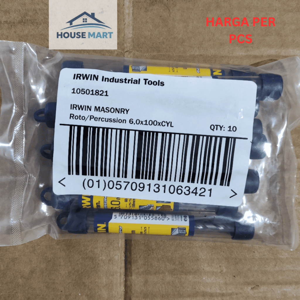 MATA BOR BETON IRWIN 6MM / IRWIN MASONRY DRILL BIT 6MM ORIGINAL