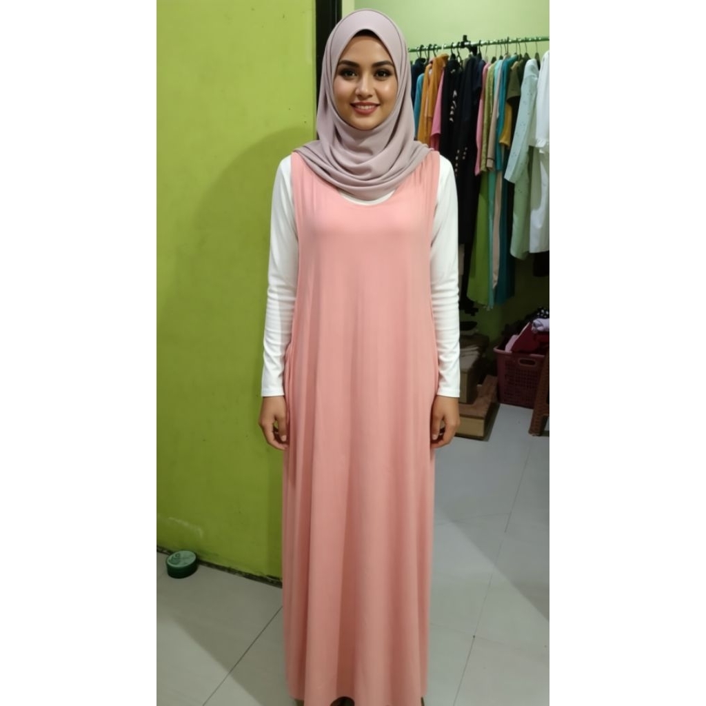 JUMBO Overall inner outer gamis longdress