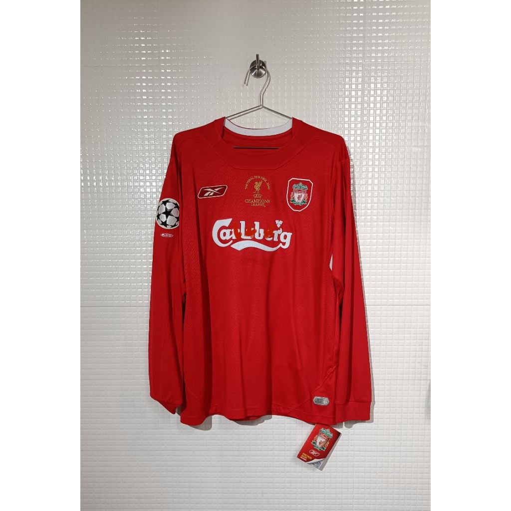 Original LIVERPOOL 2004 Home Final Istanbul Jersey Baju Bola BNWT LS