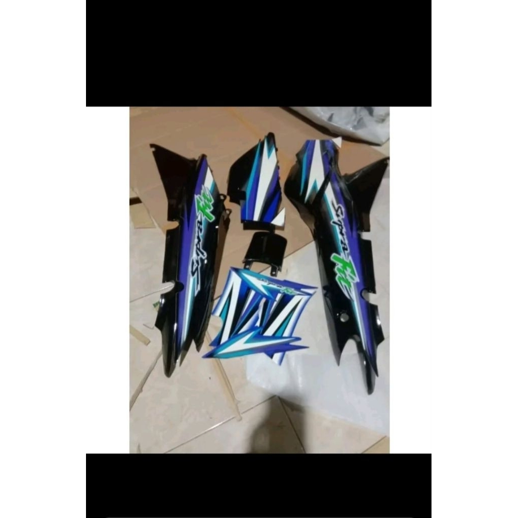 bodi set supra fit lama set stiker
