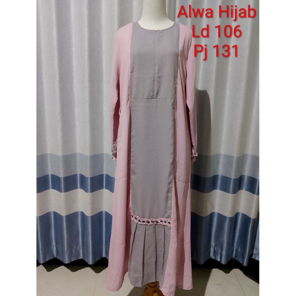 Preloved gamis alwa hijab