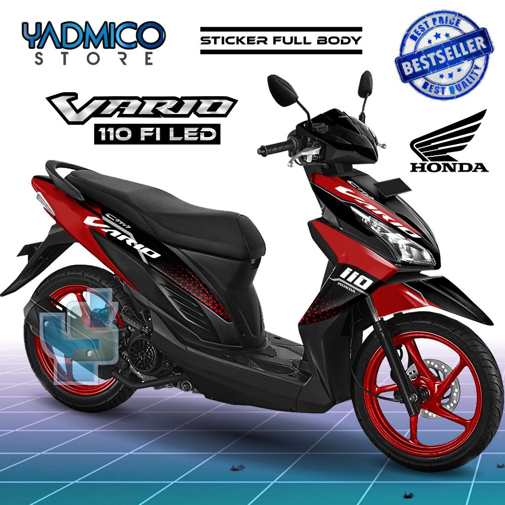 (PROMO) Decal Vario 110 Fi Full Body - Stiker Motor Vario 110 Fi LED - Dekal Vario 110 LED - Stripin