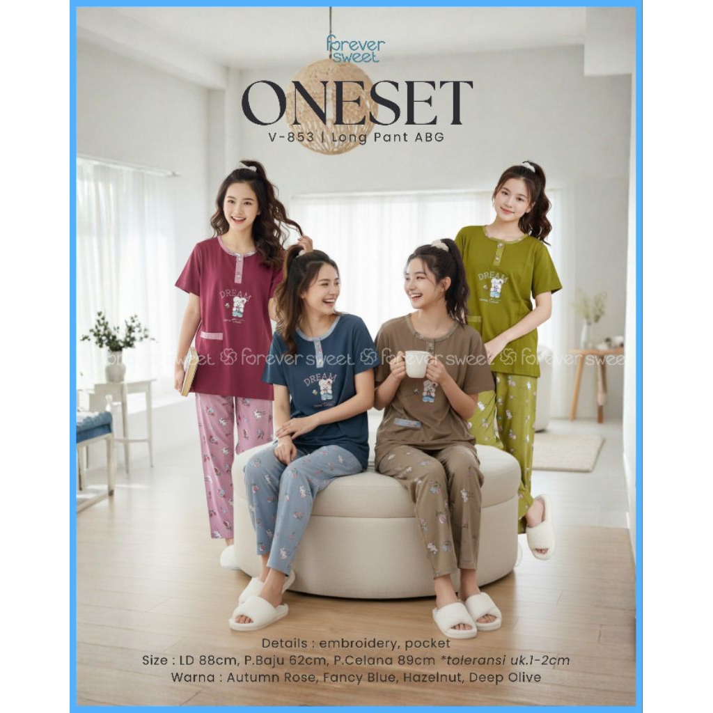 FOREVER SWEET PIYAMA ANAK PEREMPUAN BAJU TIDUR REMAJA ABG