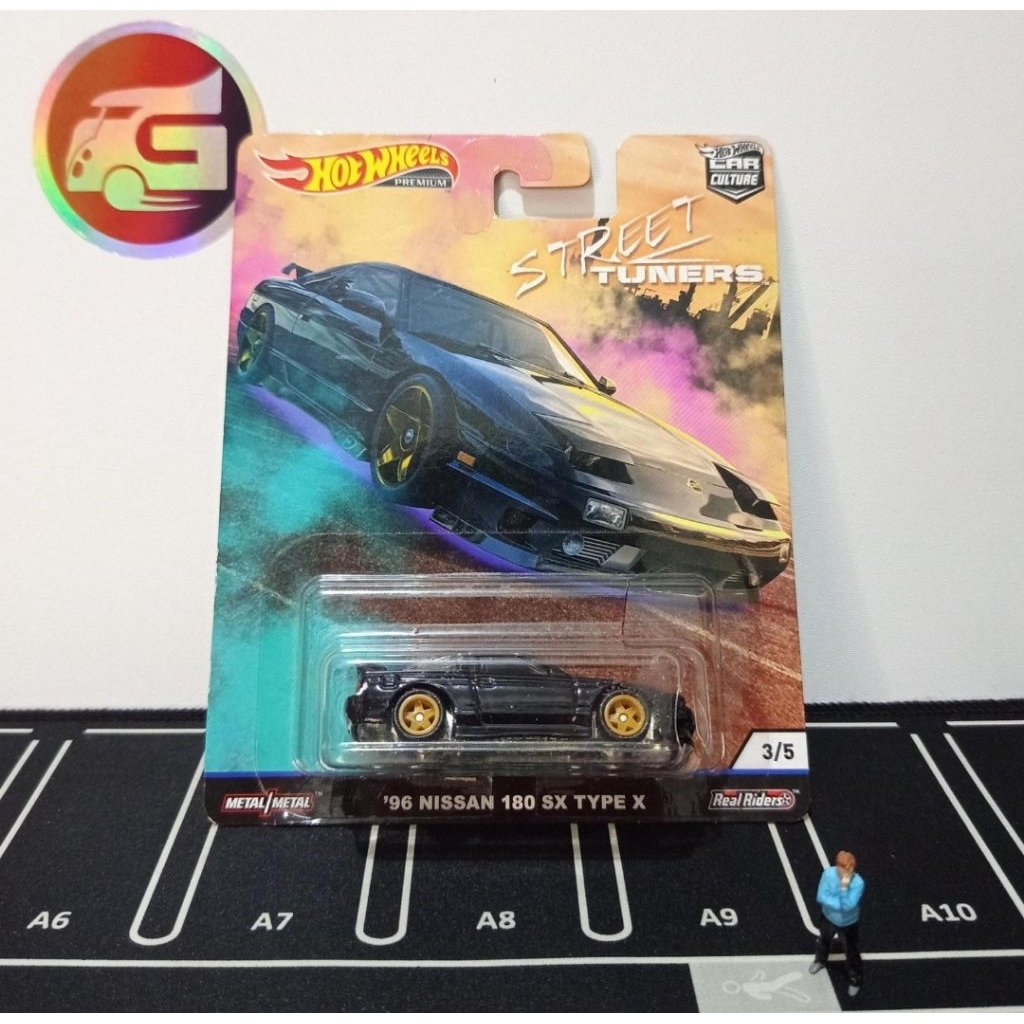 Hot Wheels Premium 96 Nissan 180SX Type X Street Tuners (Bubble Crack) - Hotwheels