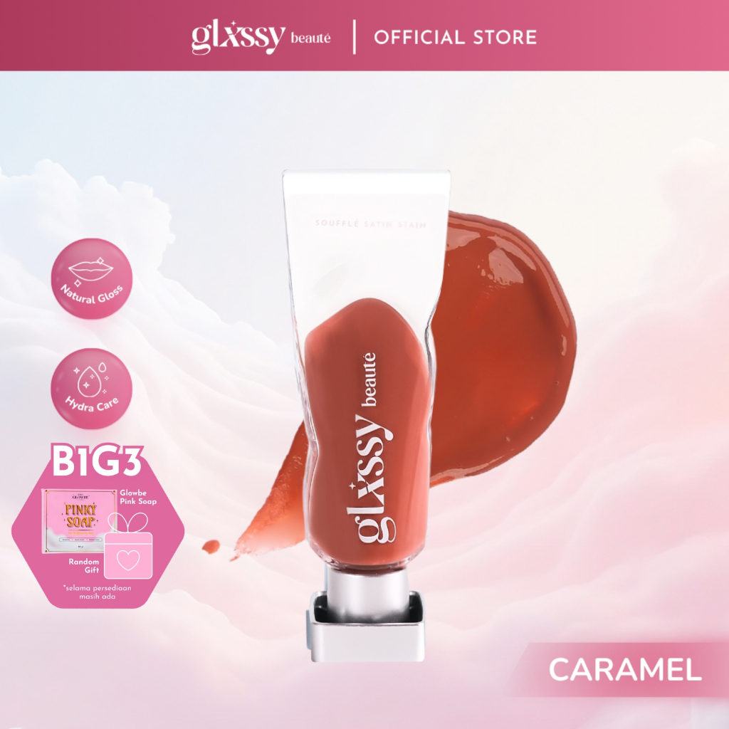 Glxssy Beaute Souffle Satin Stain Caramel - Lip Tint