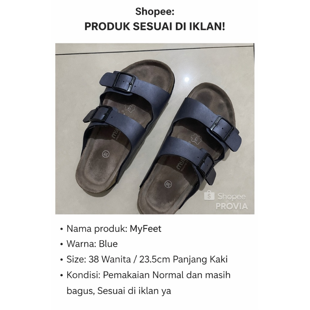 Sandal MyFeet Wanita Size 38 / 23.5cm