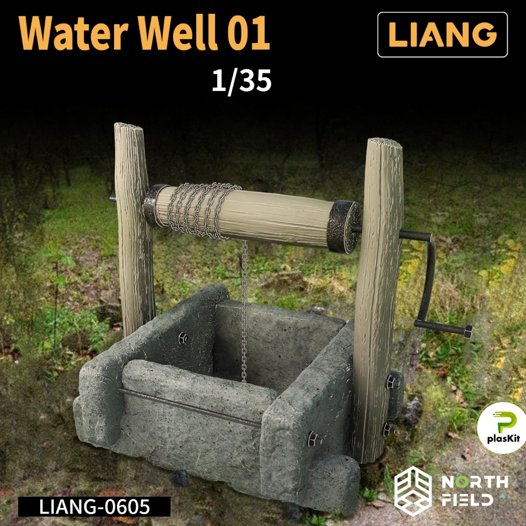 0605 LIANG 1/35 : WATER WELL Miniature 01 for Diorama / Sumur Diorama skala 1/35