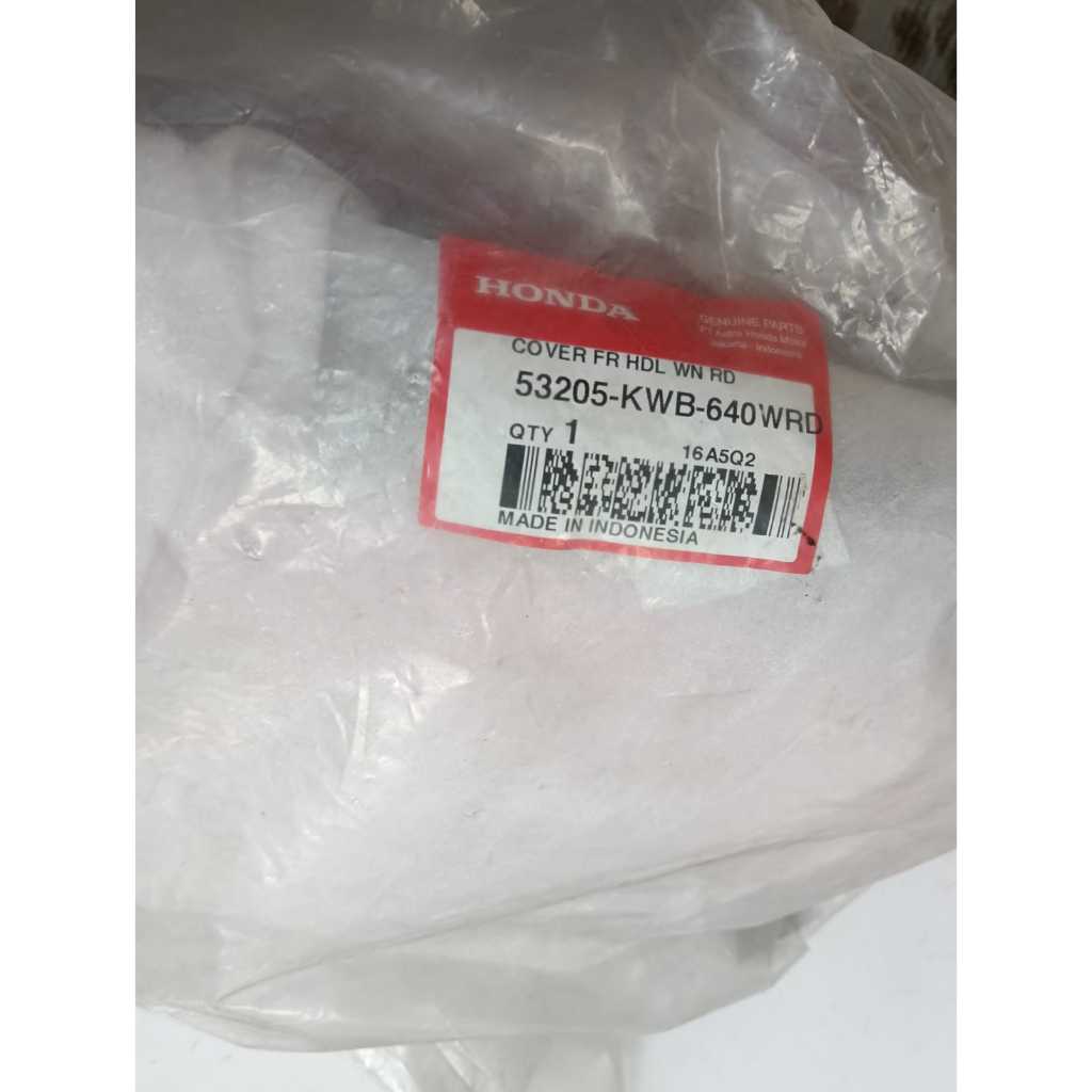 Cover FR Handle (Batok Depan) Merah Honda Revo Absolute Original AHM (53205-KWB-640WRD)
