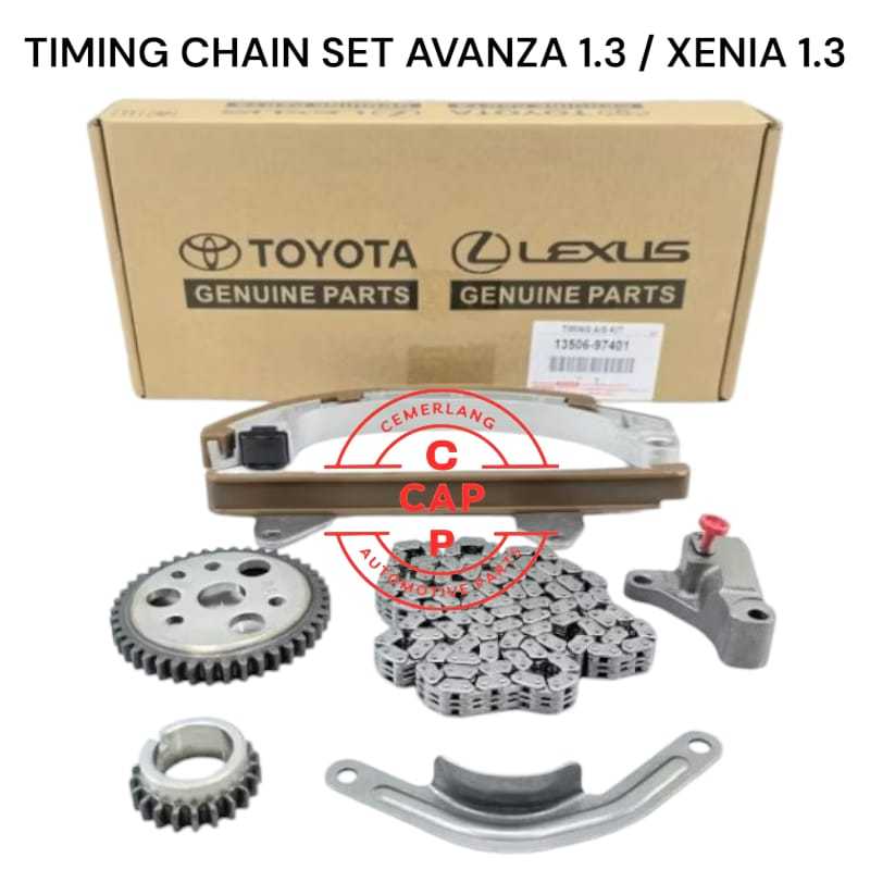 TIMING CHAIN SET AVANZA 1.3 - CHAIN SET KOMPLIT AVANZA  XENIA GRANDMAX 1.3