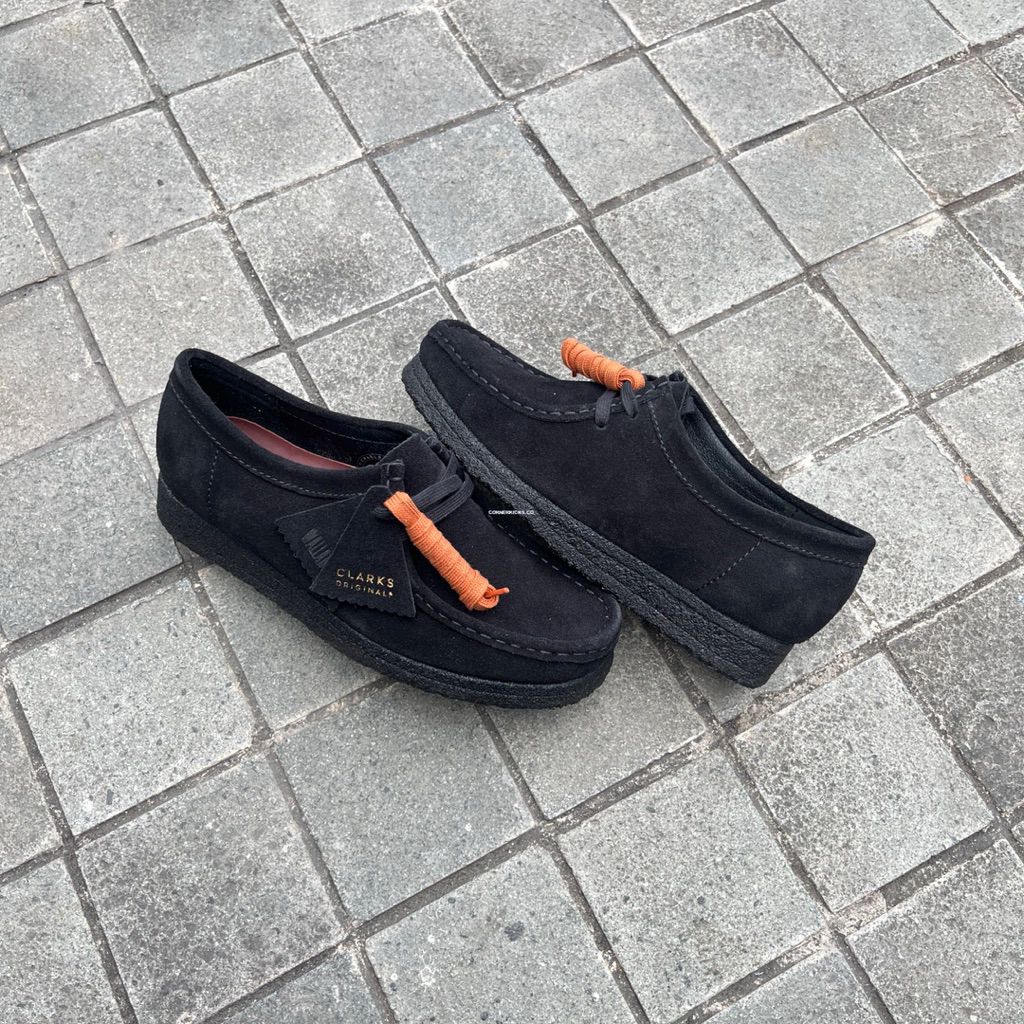 Clarks Wallabee Black Suede