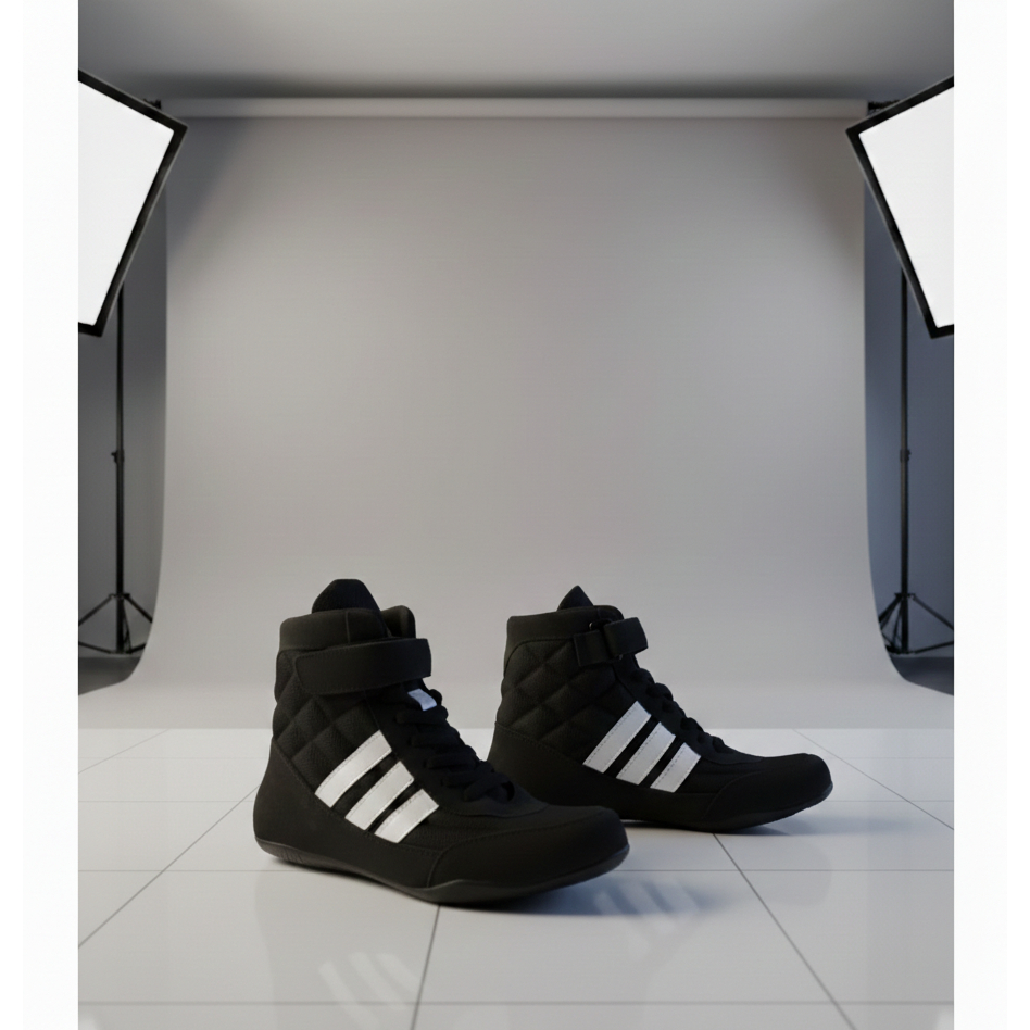 SEPATU BOXING TINJU,GULAT,GYM FITNESS - BAHAN DARI KULIT SUEDE - RINGAN DI KAKI DAN TIDAK LICIN KETI