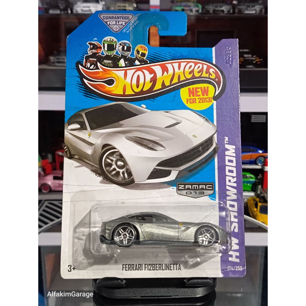 Hot Wheels Ferrari F12 Berlinetta Zamac Free Protector and Silica Gel