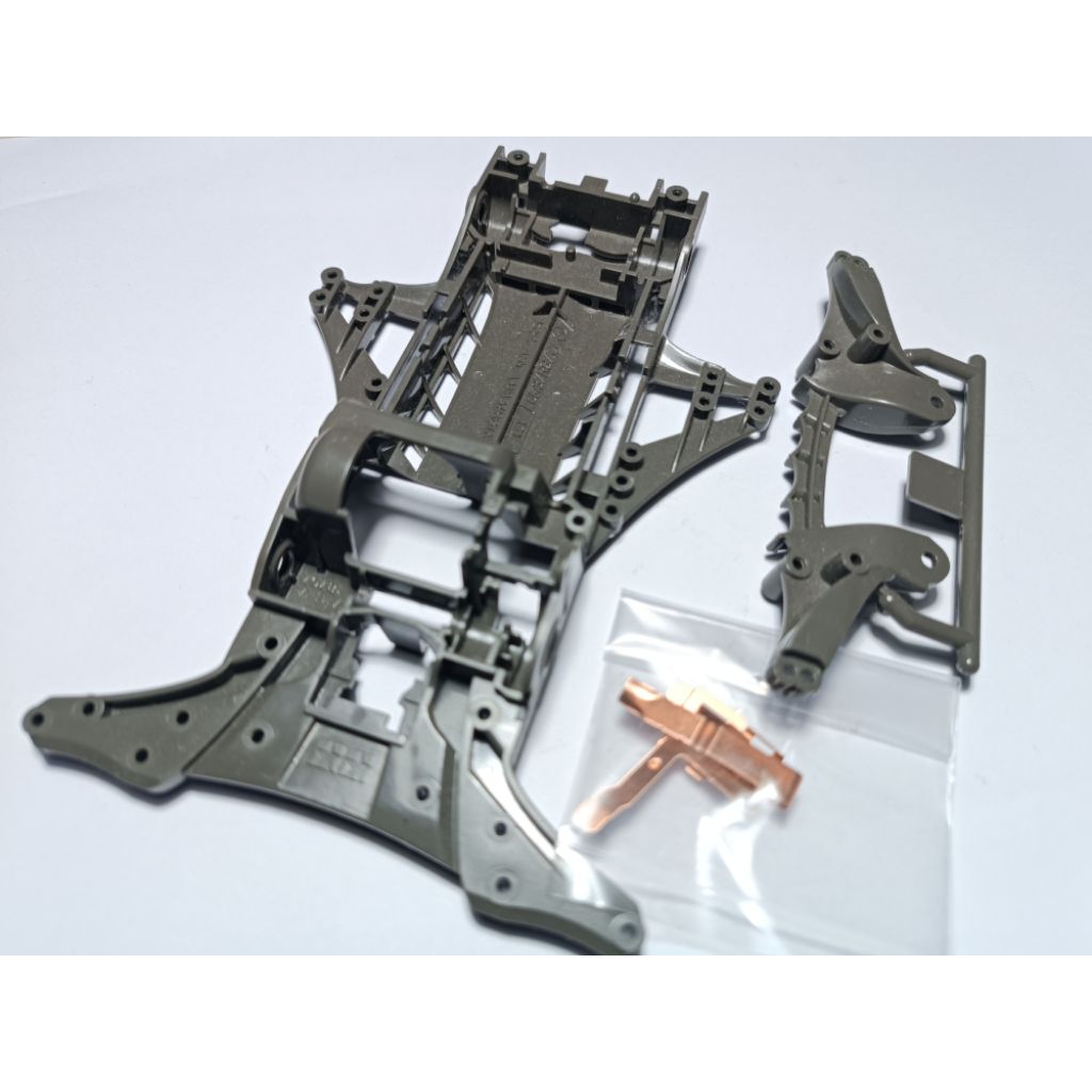 chassis akar terminal fma olive grey original tamiya