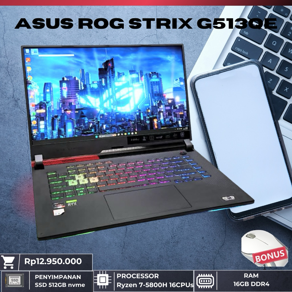 LAPTOP ASUS ROG STRIX G513QE