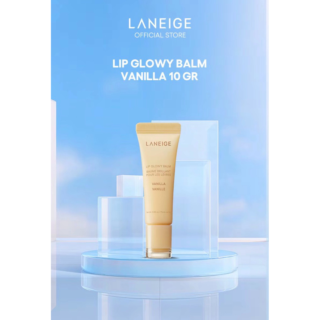 laneige lip glowy balm vanilla (baru)