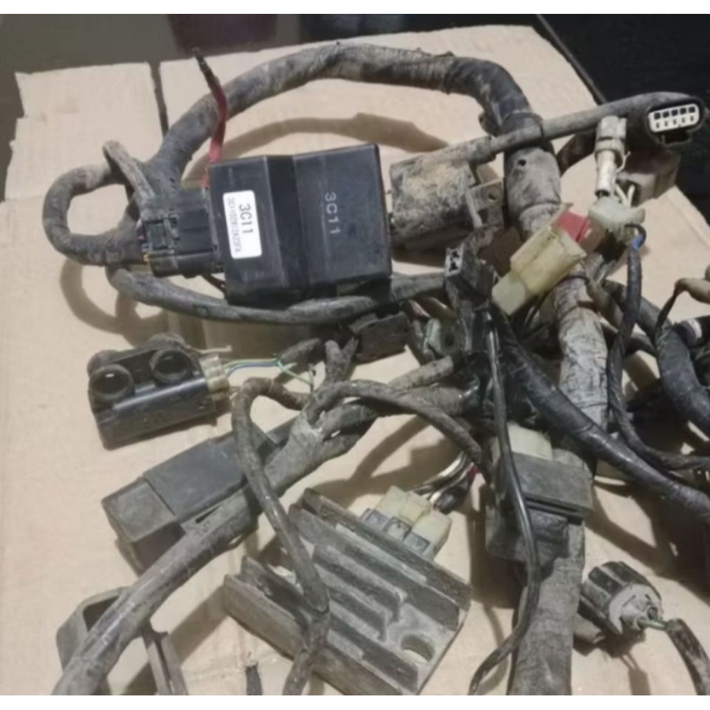 kabel bodi+ECU kiprok koil 1 paket yamaha vixion lama old 3C11 original cabutan