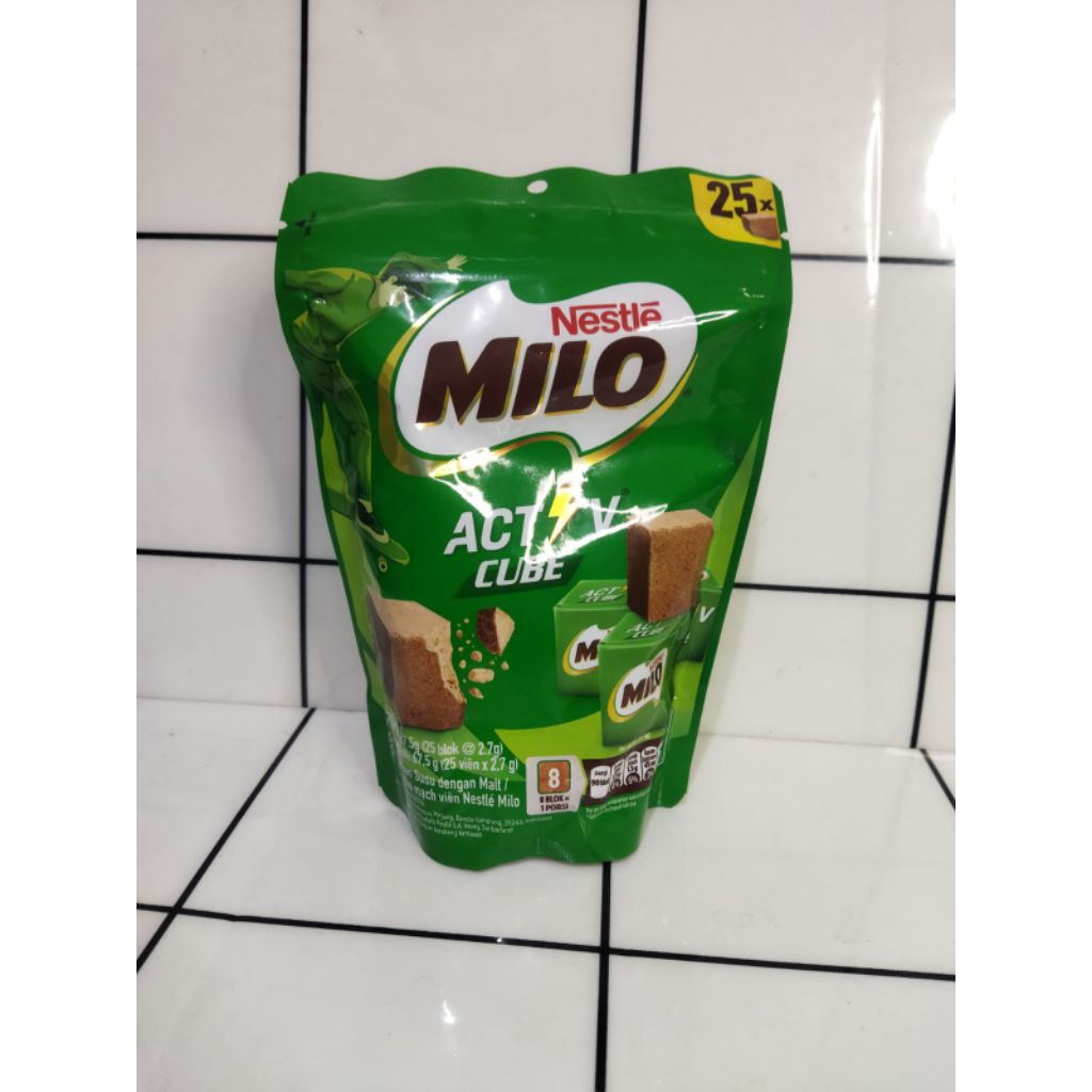 Milo cube permen susu coklat isi 25pcs