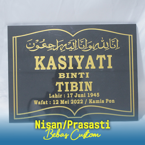 Batu Nisan/Prasasti Custom, Batu Nisan/Prasasti Ukuran Bervariasi, Batu Nisan Pekanbaru, Pesan Batu 