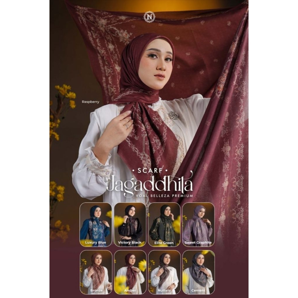 JAGADDHITA SCARF NADHEERA LUXURY, HIJAB NADHEERA