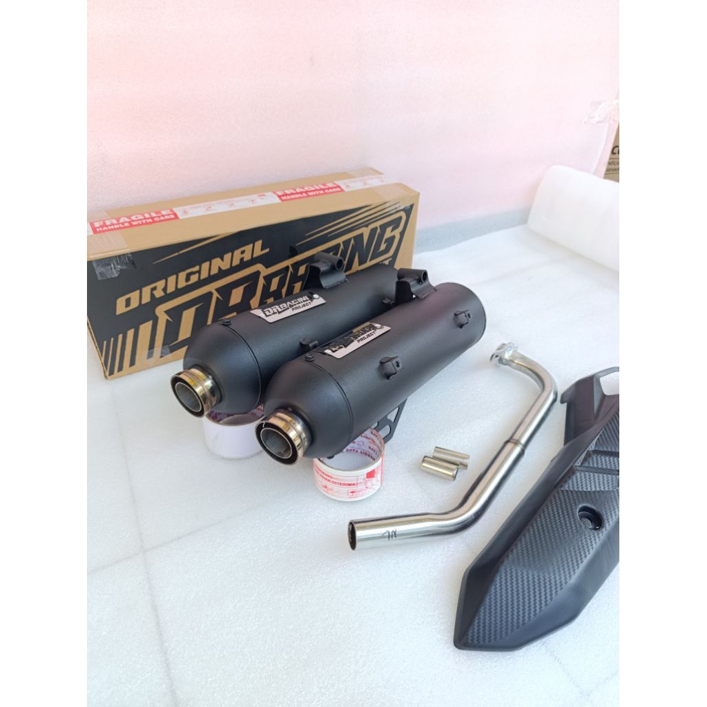Knalpot standar racing inlet 26-28mm by DR RACING PROJECT (Sarful/Sarteng) Mio sporty Beat fi Vario 
