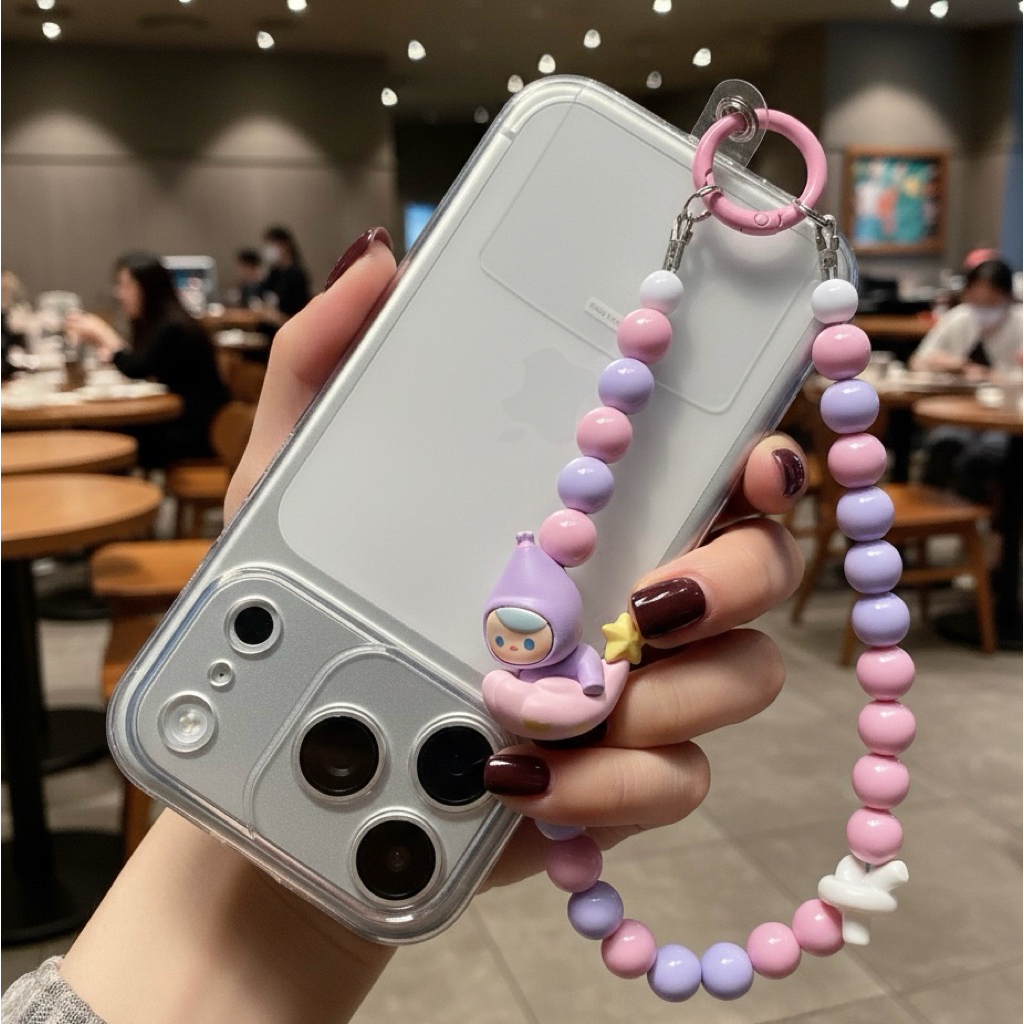 Marbel Phone Strap / Strap Hp Karakter / Strap Hp Pendek / Strap Hp Manik / Tali Hp Karakter