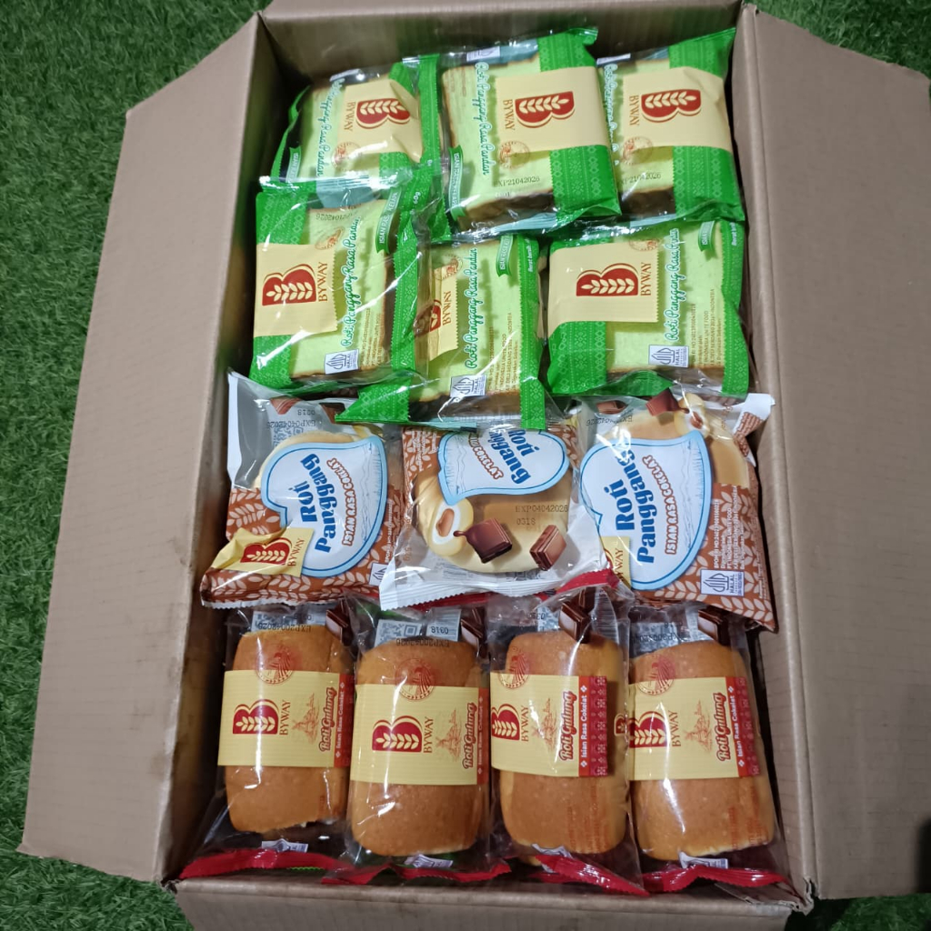 BYWAY Roti Panggang Isian Coklat | Roti Gulung | Roti Panggang Rasa Panadan | Roti Viral