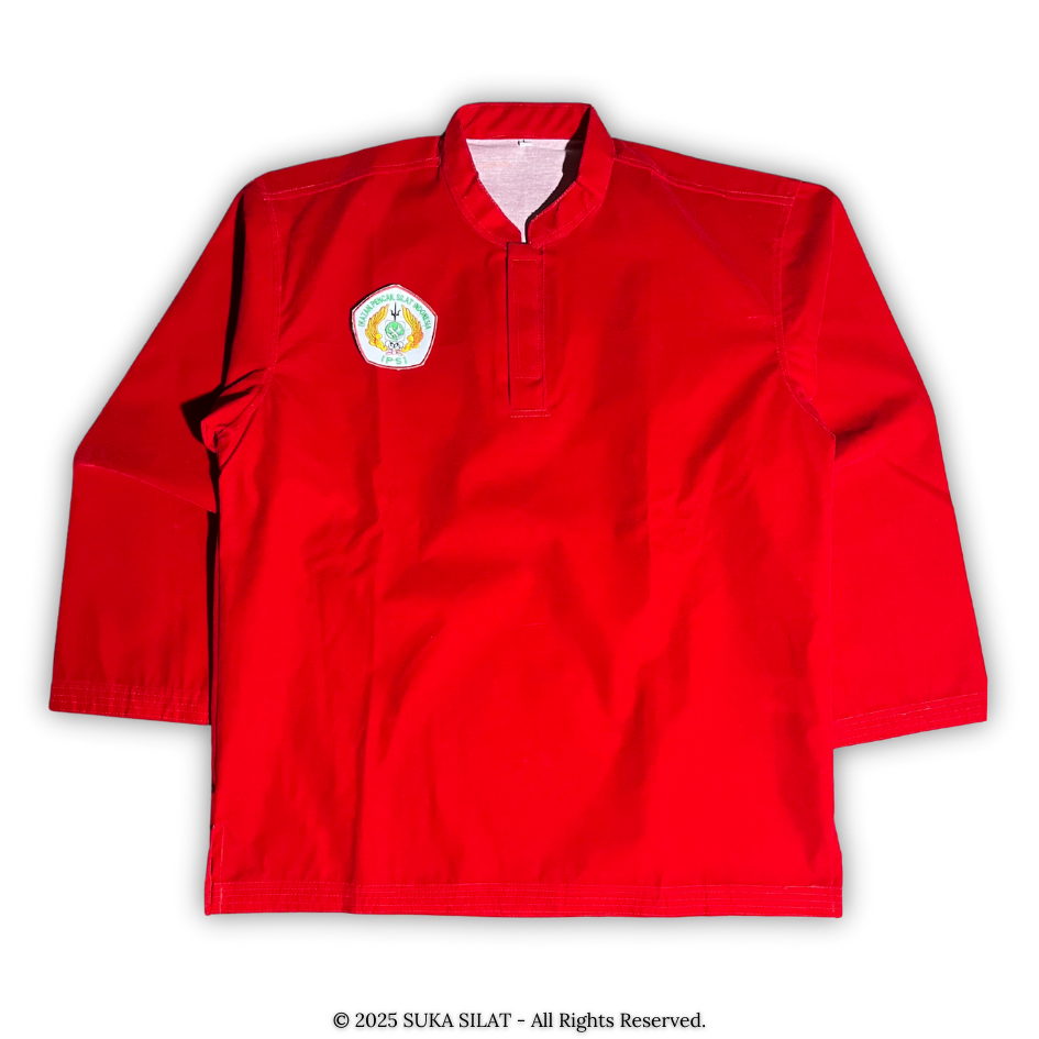 Seragam Bludru Merah Cabai Lokal Premium Suka Silat