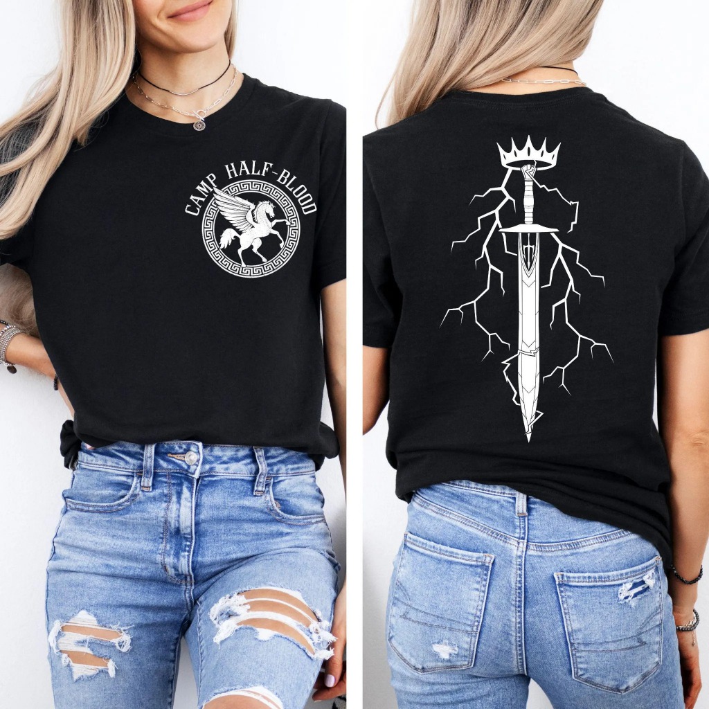 kaos Camp Half-Blood , Camp Jupiter Shirt, Greek Mythology T-shirt 100% katun premium 20s