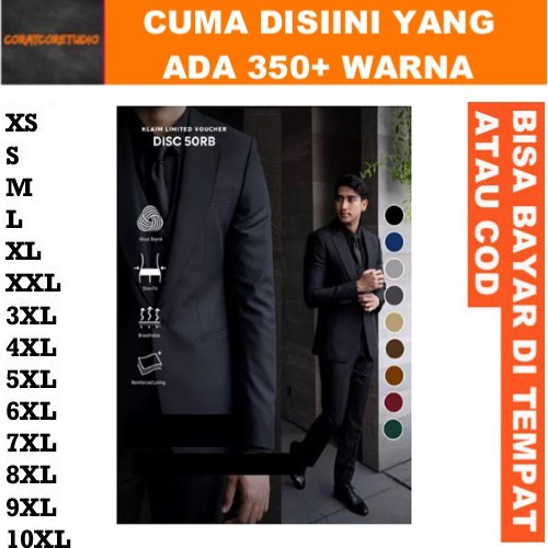 READY STOCK REALPIC GRAYWOLF TC87 JAS PRIA UKURAN BESAR / JAS NIKAH UKURAN JUMBO JAS Blazer Celana S
