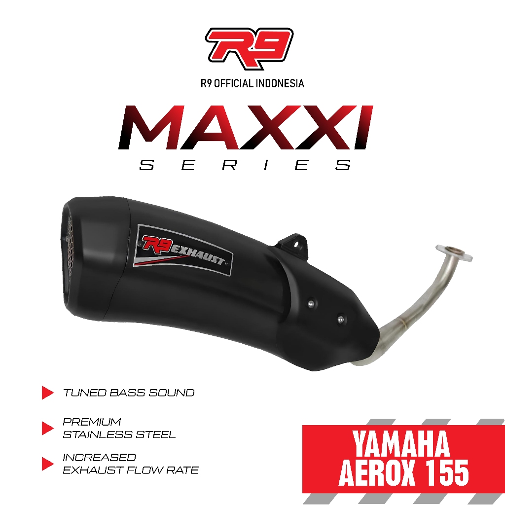 R9 - KNALPOT R9 MAXXI AEROX 155