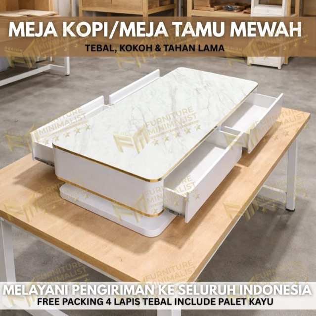 Meja Tamu / Meja Sofa / Meja kopi mewah kuat tahan lama