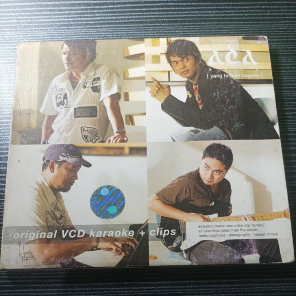 VCD ADA BAND - ORIGINAL KARAOKE+ CLIPS / INDONESIA RELEASES