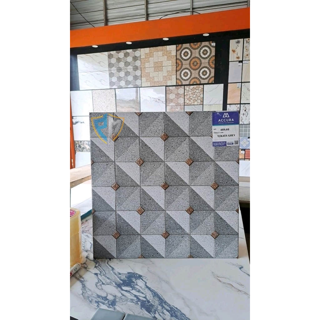 KERAMIK CARPORT 40X40 YUKATA GREY