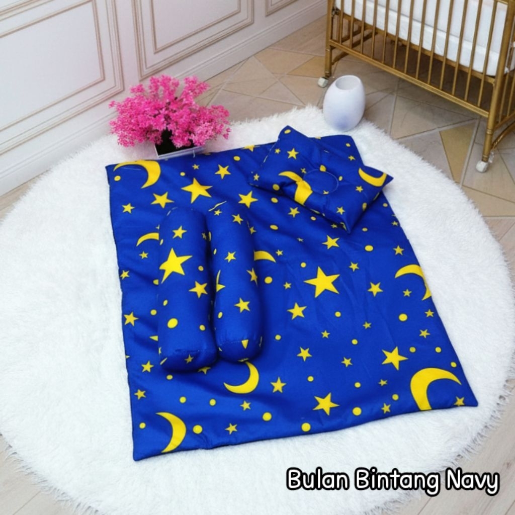 Set Kasur Bayi / Kasur Matras Bayi Bantal Guling Portabel / bantal guling bayi / Matras bayi bantal 