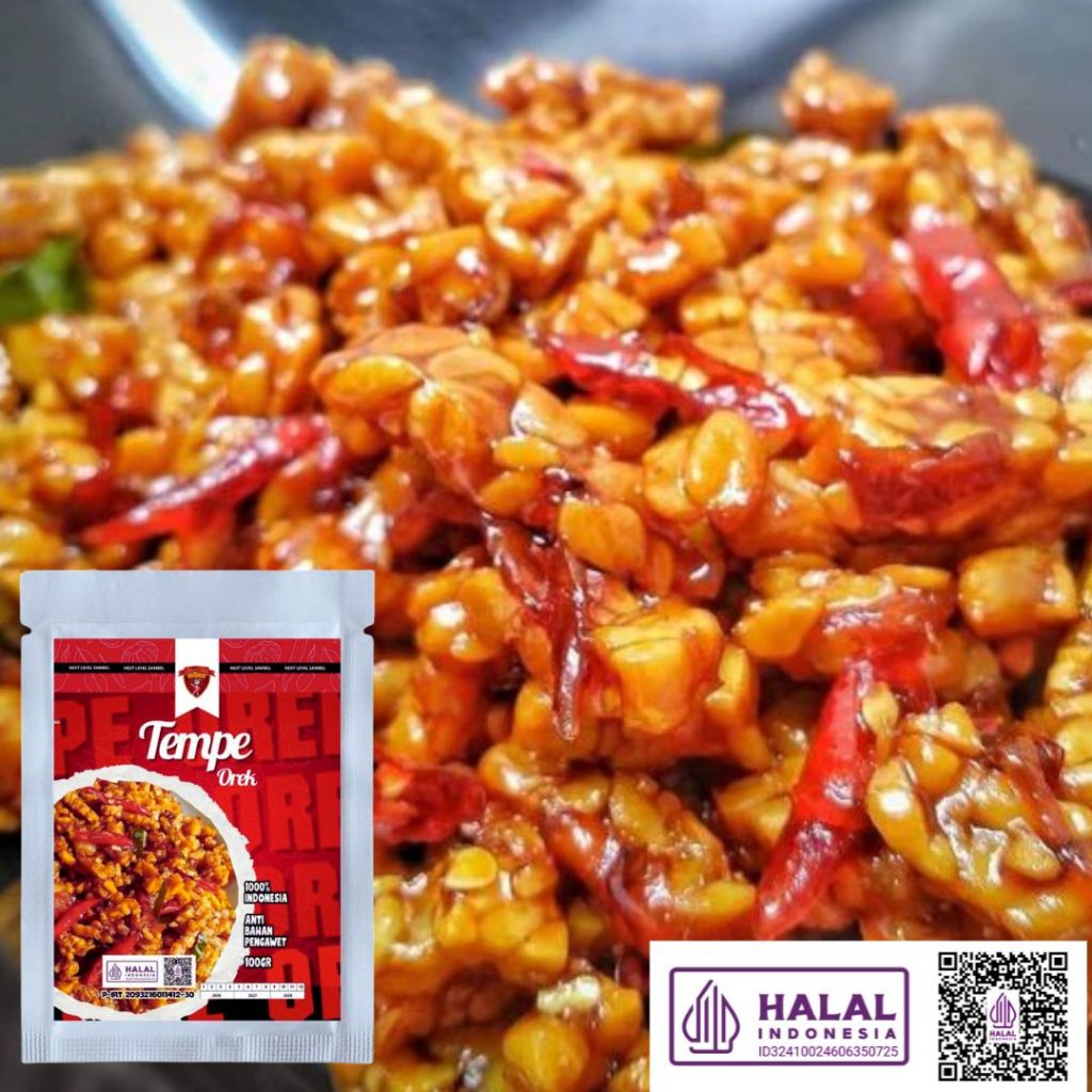 100gr Orek Tempe Kriukkk/ Tempe Orek Pedas Manis/ Kering Tempe/ Kering Tempe Pedas Manis/ Orek/ Temp