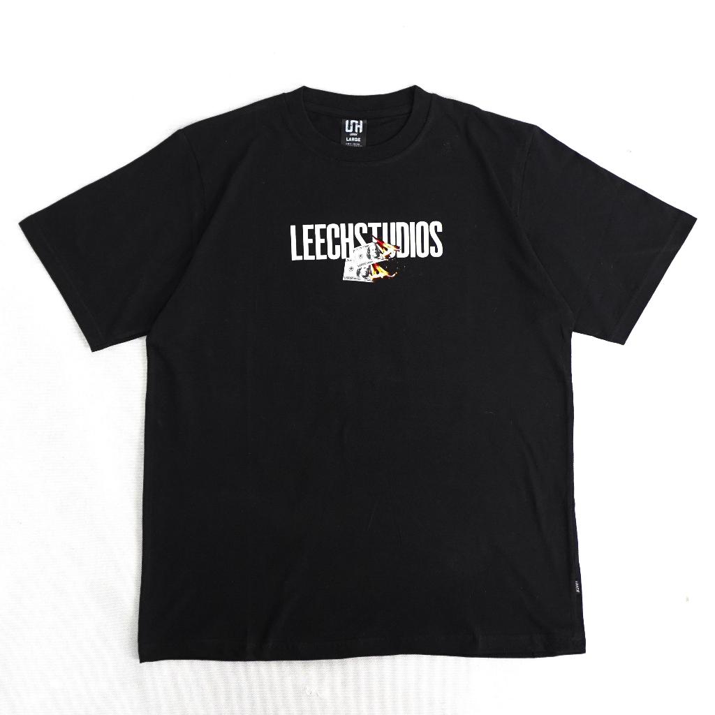 T-Shirt Oversize | Leech Crop Black | Leech.co