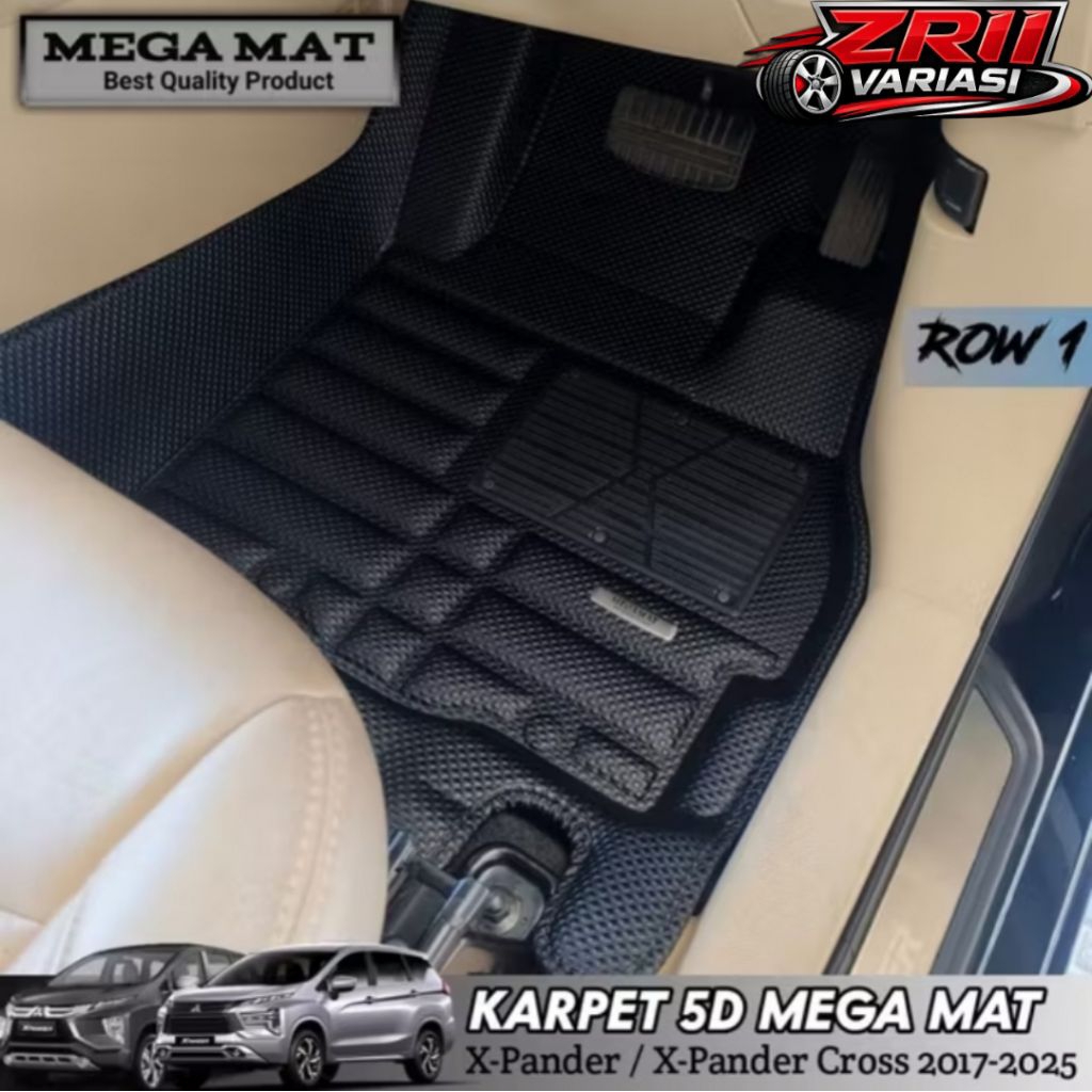 Megamat Karpet Mobil Xpander / Xpander Cross Full Bagasi - Karpet 5D Mobil Xpander Elite Diamond kua