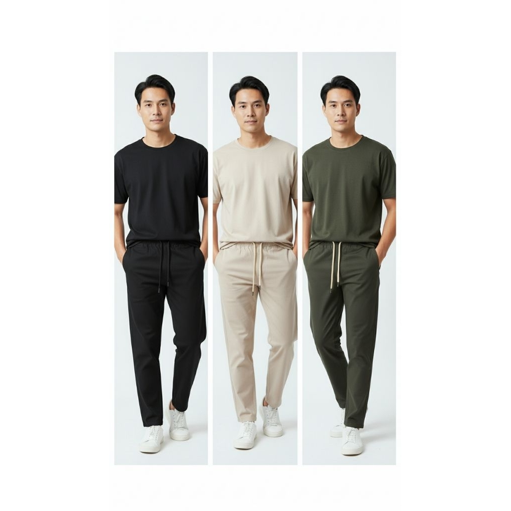 Celana Panjang Pria Codoray Basic Premium | Stretch | Adem | Big Size 45–90kg