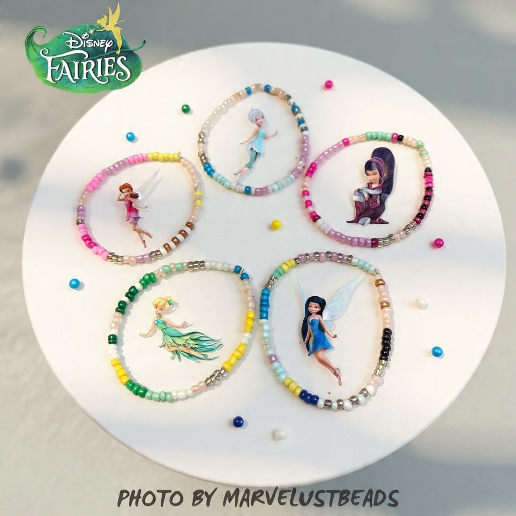 (marvelustbeads) Gelang Manik Kartun Disney Fairies