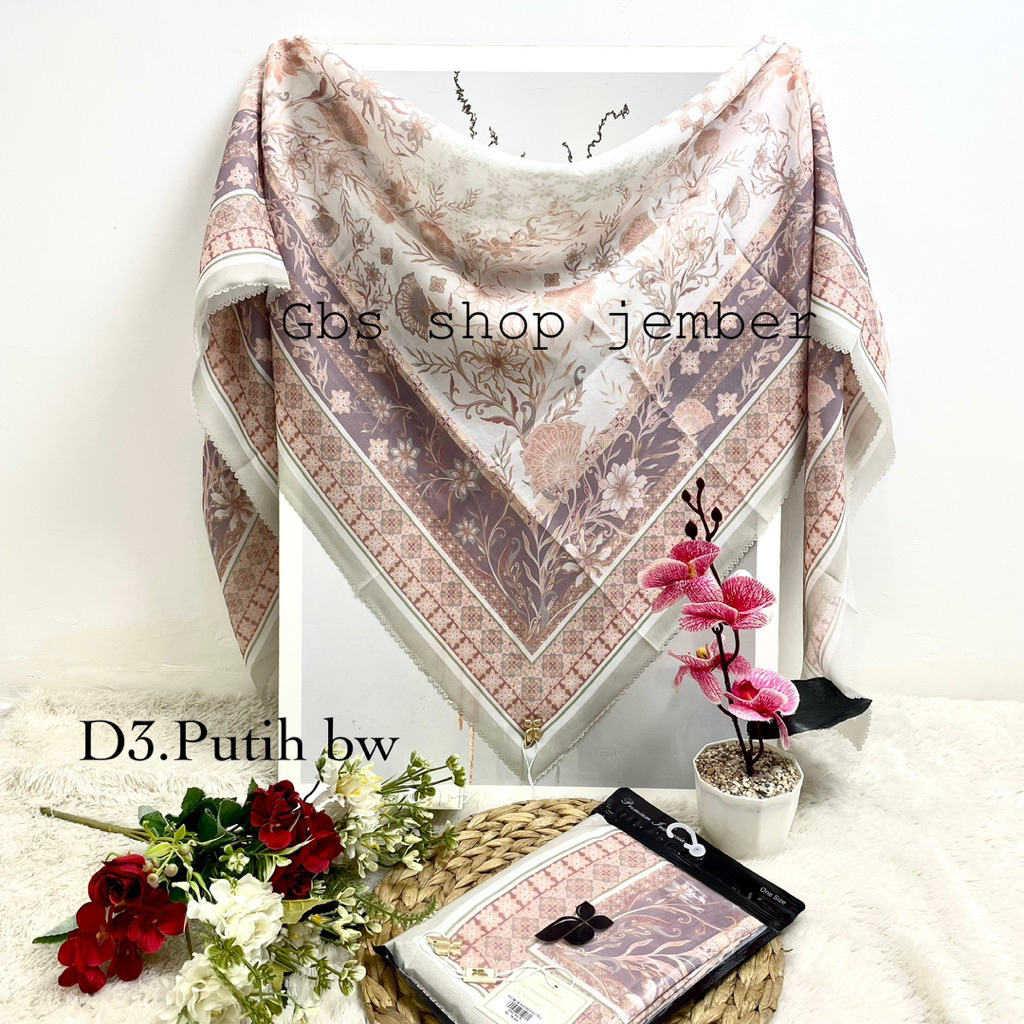 ECER JILBAB MOTIF PI(Premium Indonesia) / JILBAB MOTIF / JILBAB SEGIEMPAT / JILBAB PREMIUM
